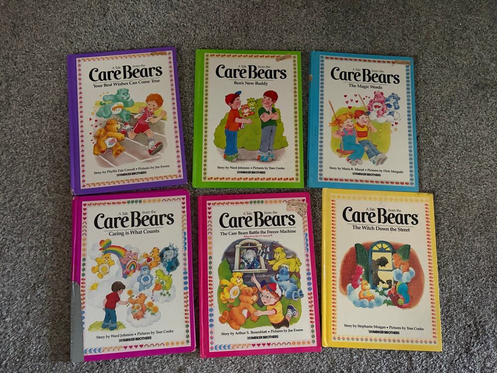 Vintage Care Bears book lot